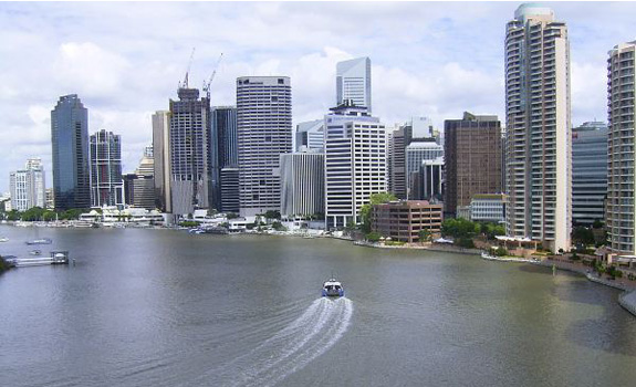 Brisbane - Notre point de chute